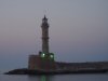 Hania Lighthouse at Dusk