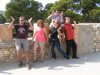 Trainees getting into the Minoan Mood- Knossos - September 2004